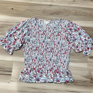 Melloday Floral Bell Sleeve Top Women’s Medium